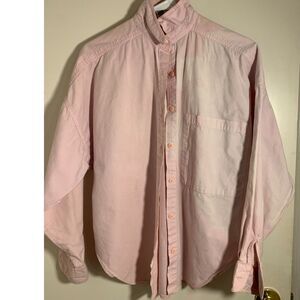 Pinot Noir 100% Cotton Light Pink Button‑Up Shirt – Size M